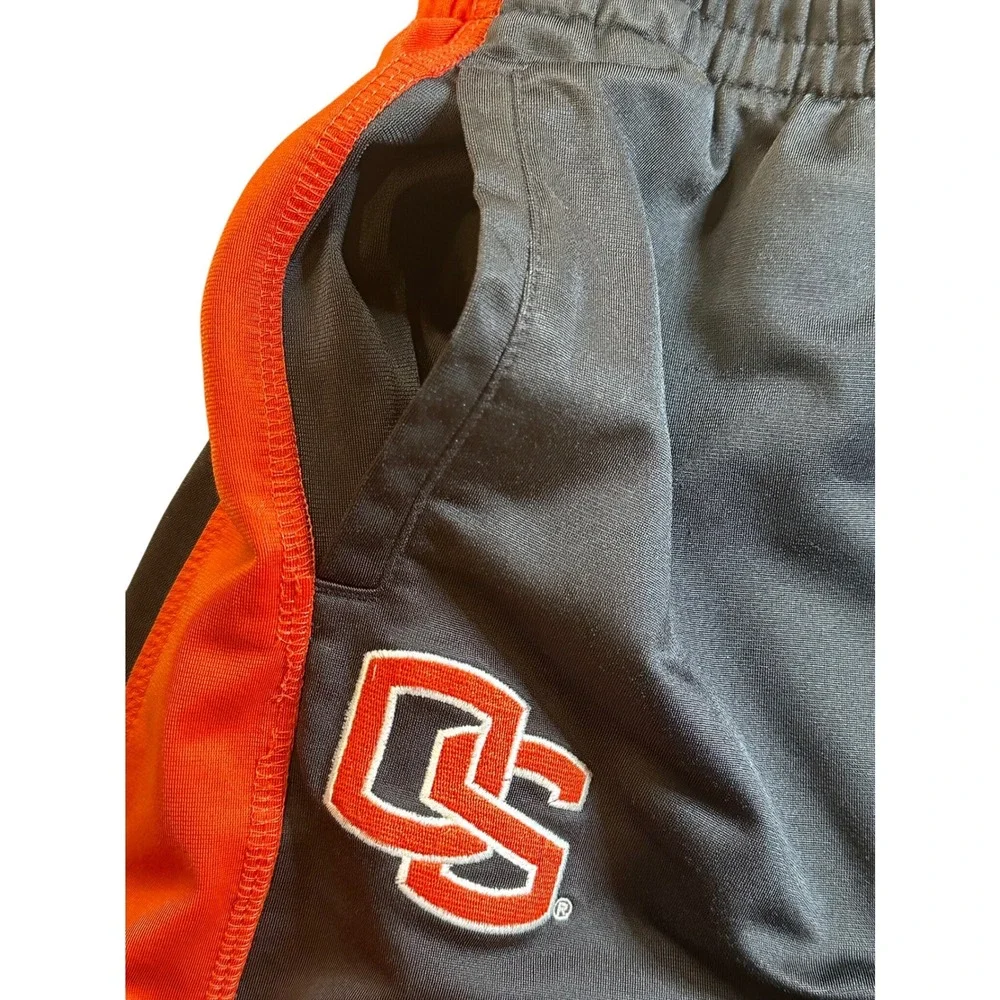 Nike Oregon State Beavers Youth Large Track Pants Black Orange OS‎ Logo 617844